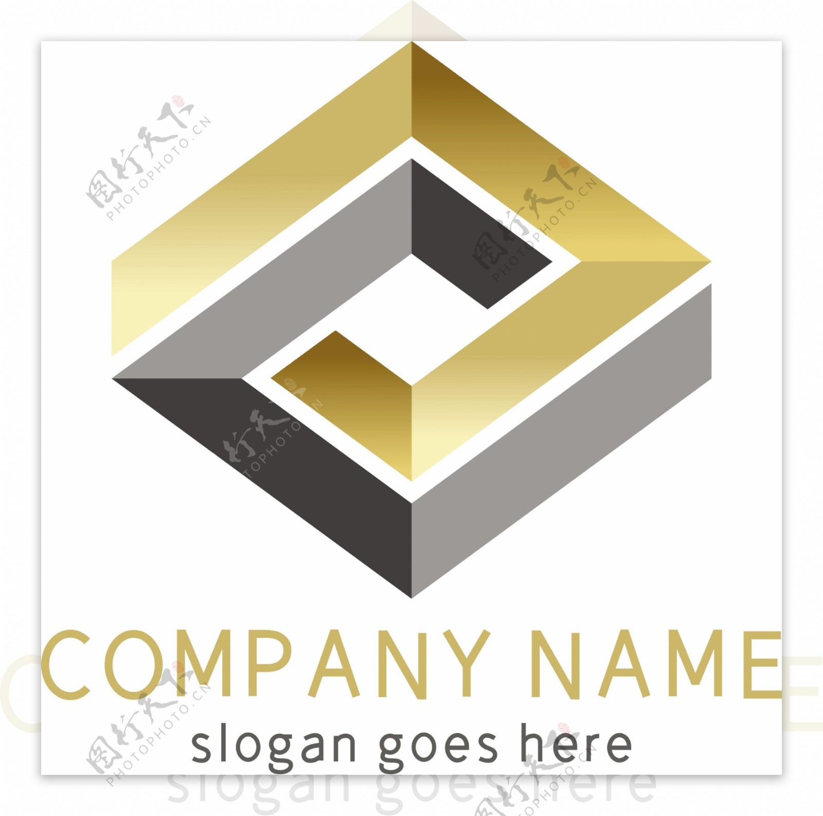 金银创意时尚大气科技地产logo