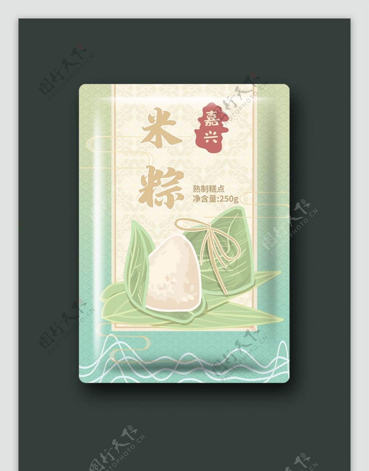 中国风古风粽子包装