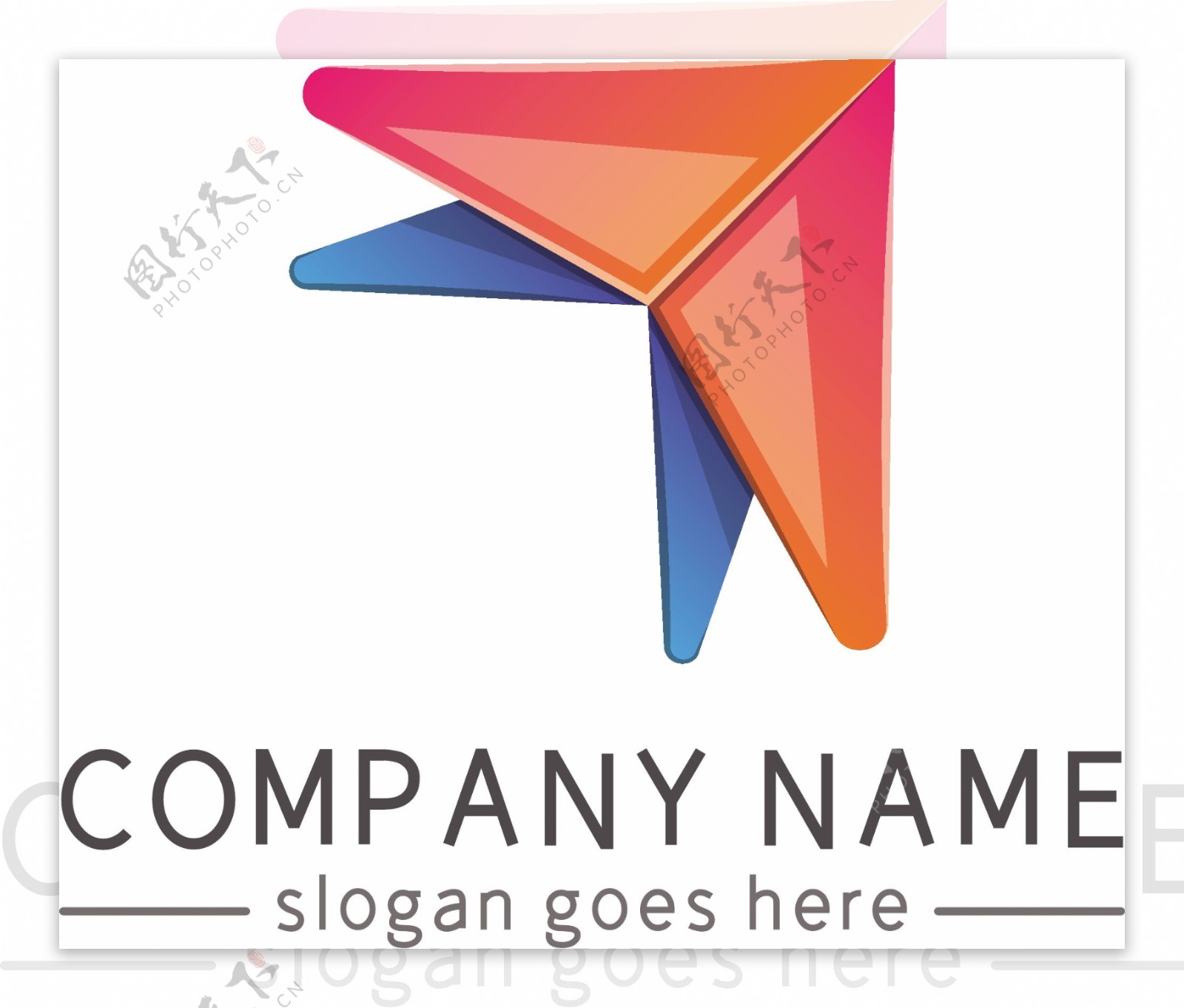 创意大气飞机燕子科技地产logo