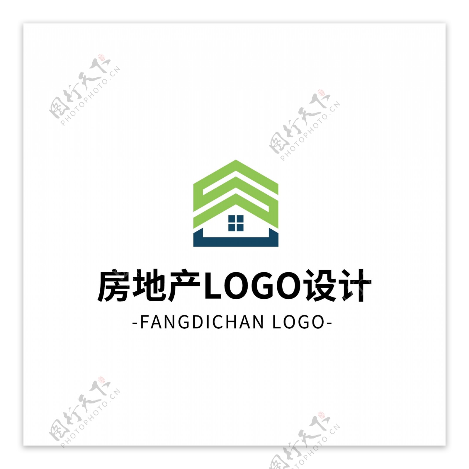 简约大气创意房地产logo标志设计