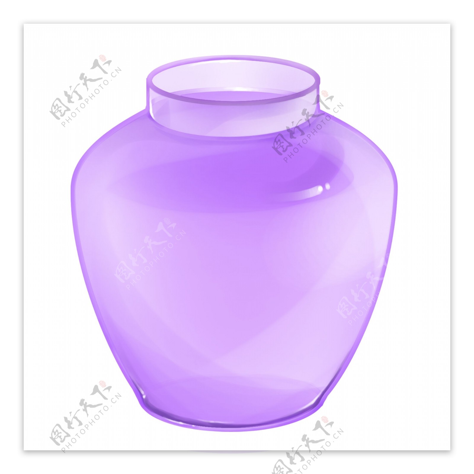 紫色玻璃瓶子