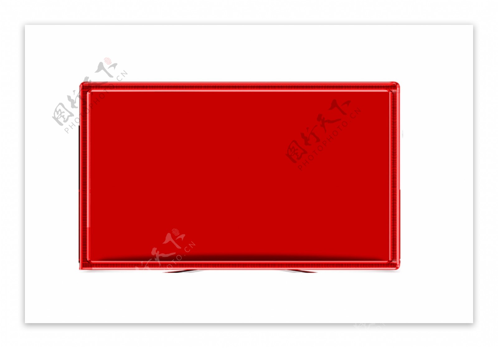 红色电商商品边框