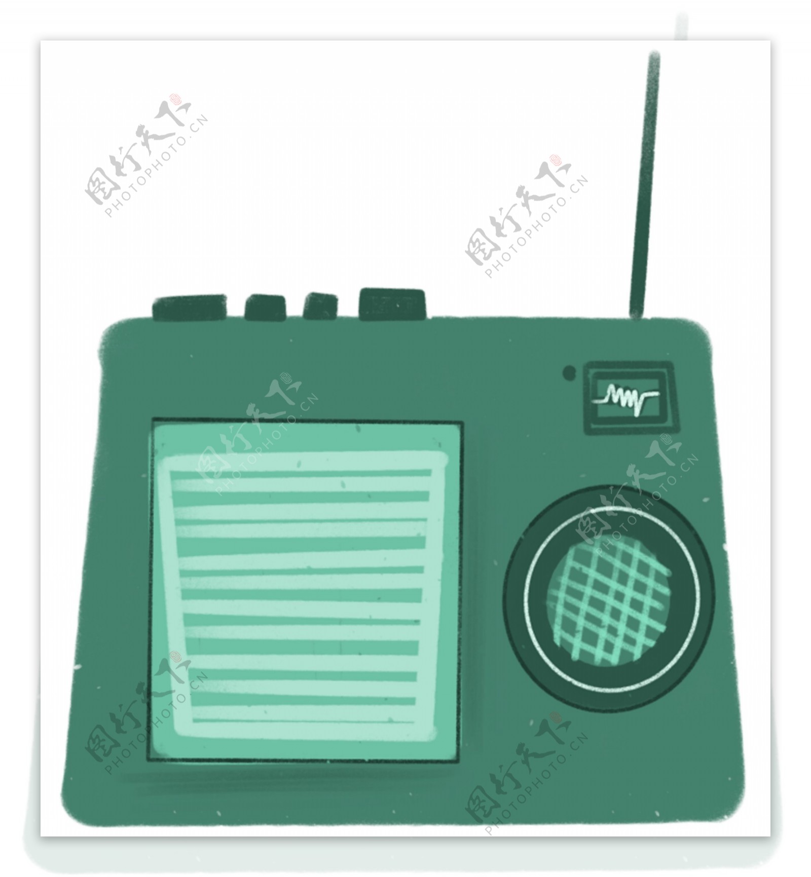 收音机图案