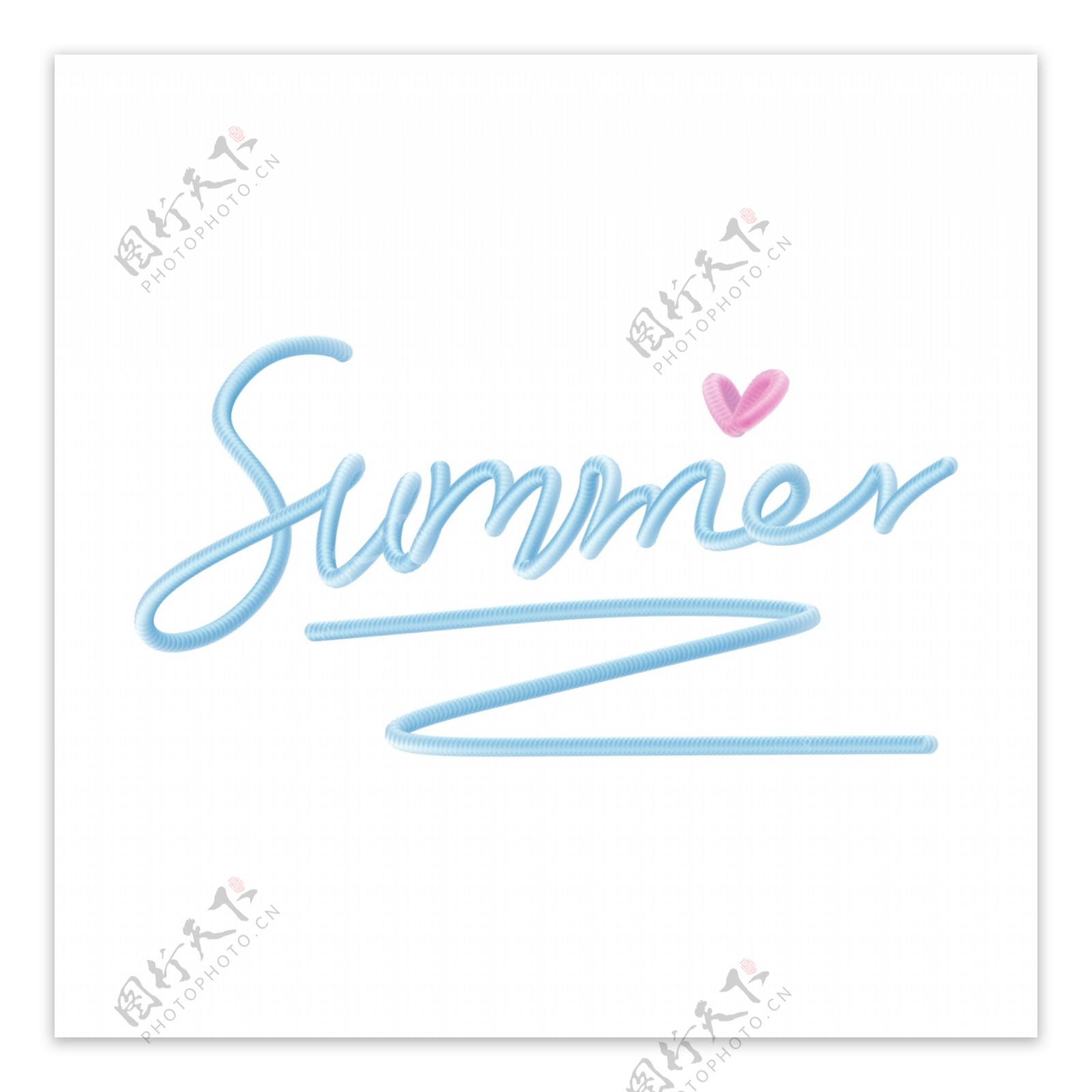 立体SUMMER爱心