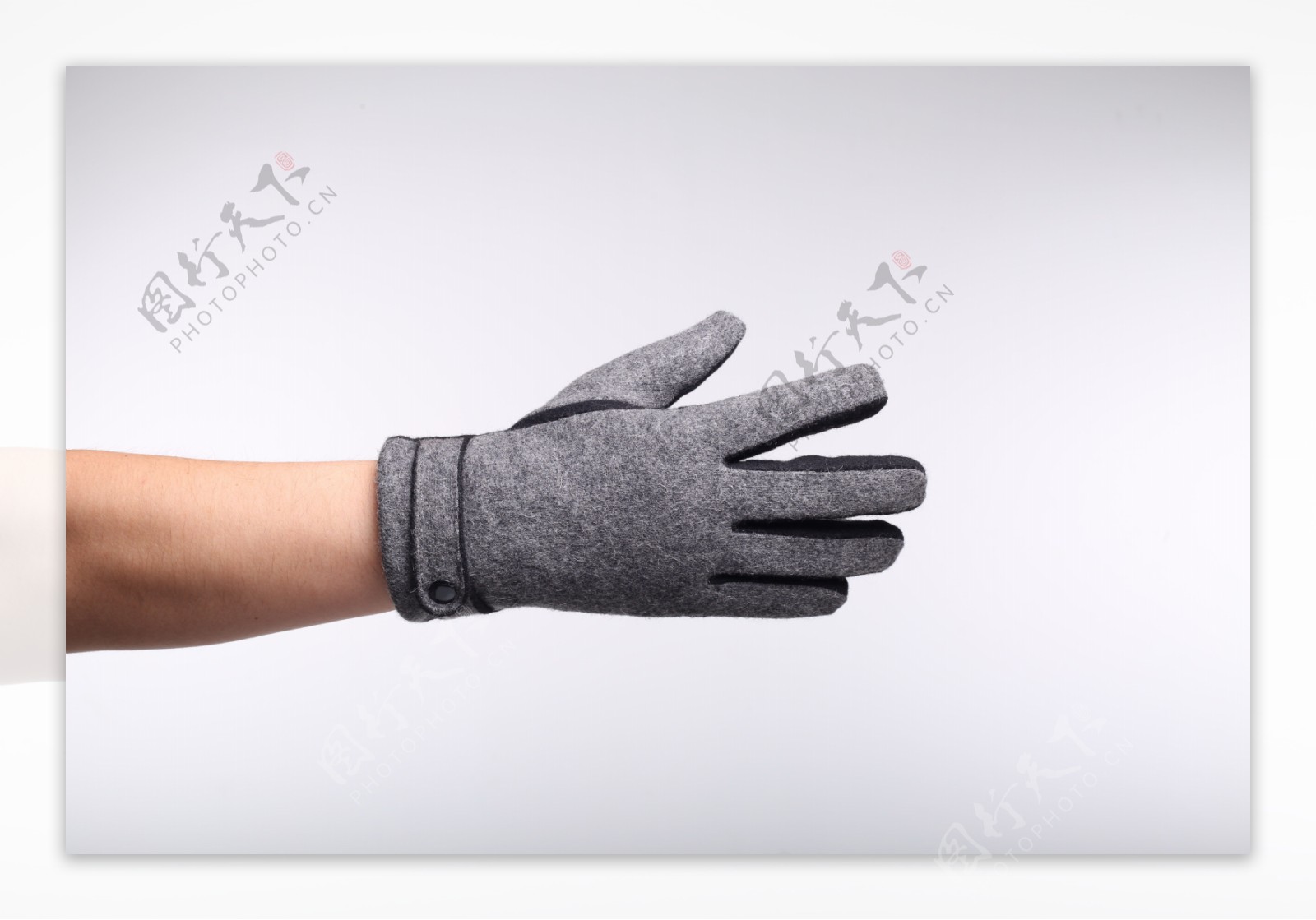 韩版男士绒手套冬季触屏手套2