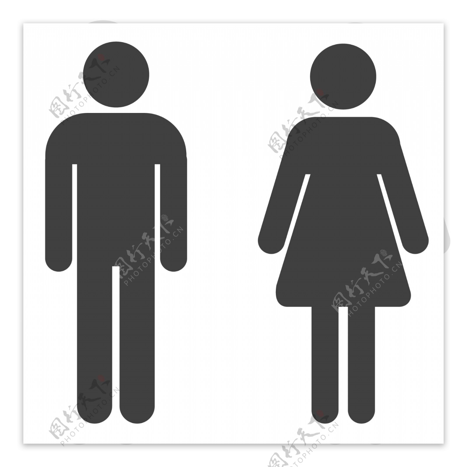 厕所图标设计