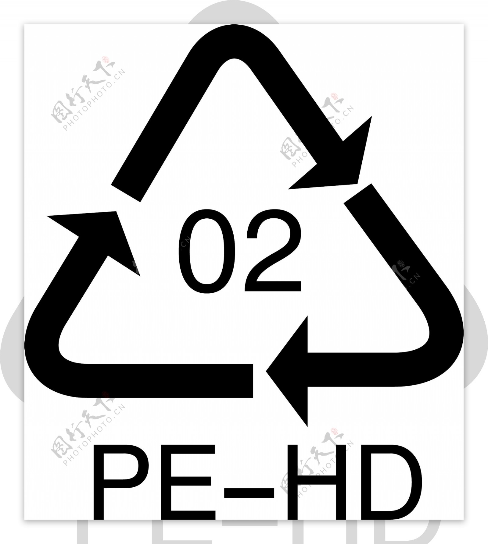 PEHD回收标志