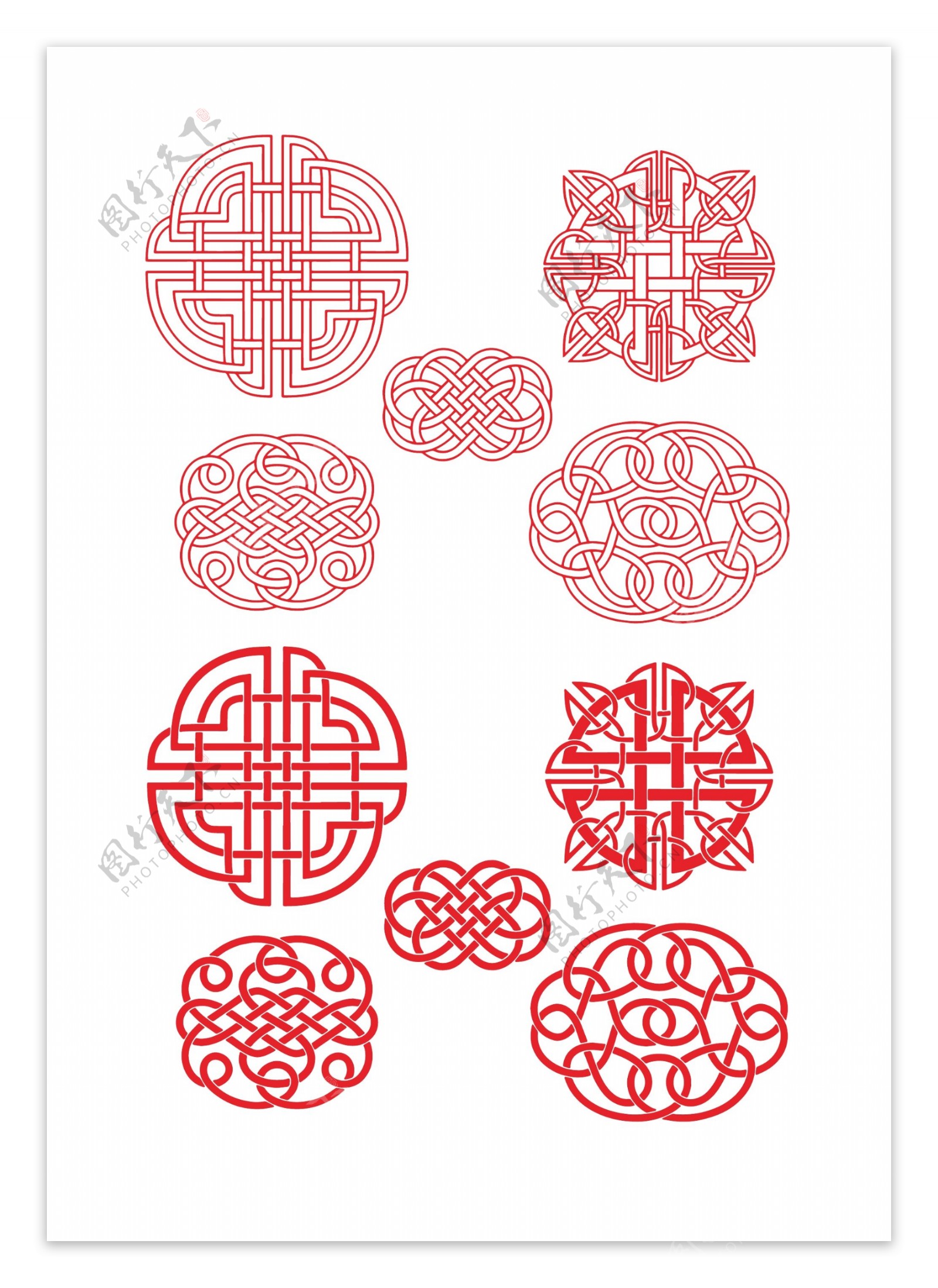 中国结古典花纹