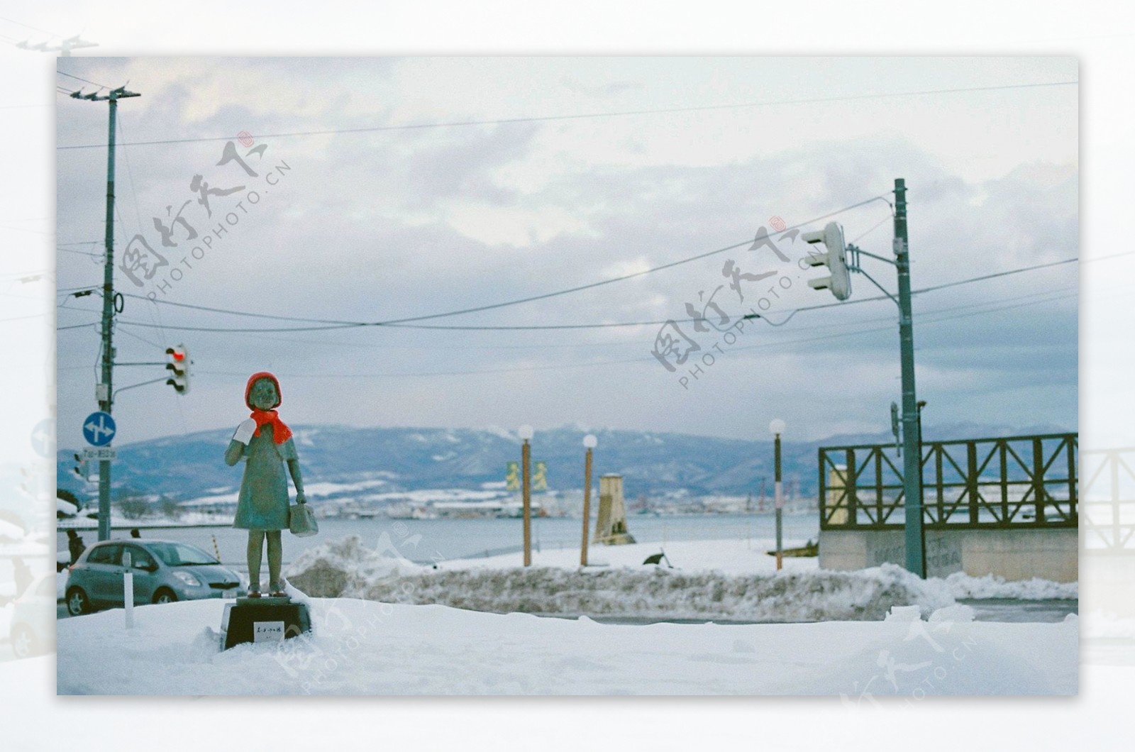 日本北海道唯美雪景