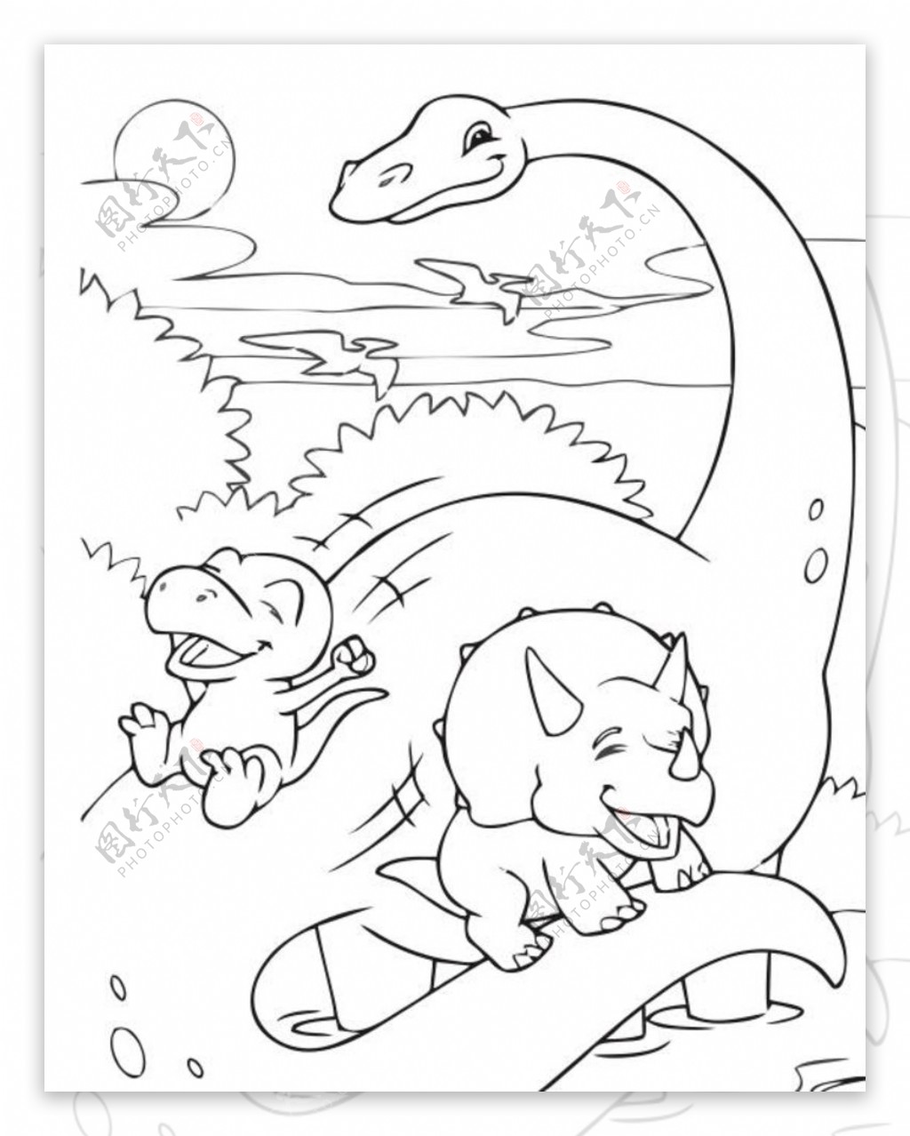 简笔画图片恐龙