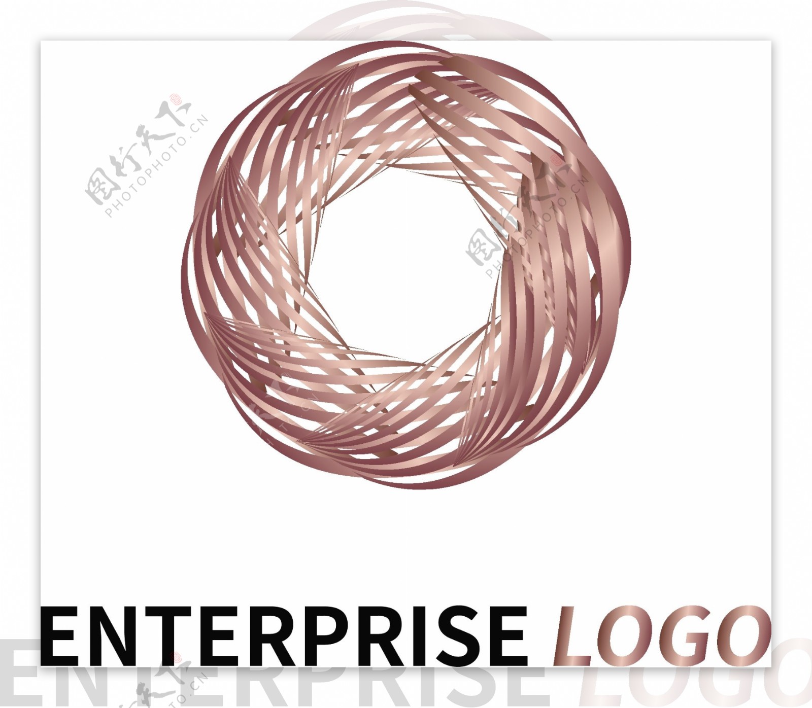 金属质感公司logo