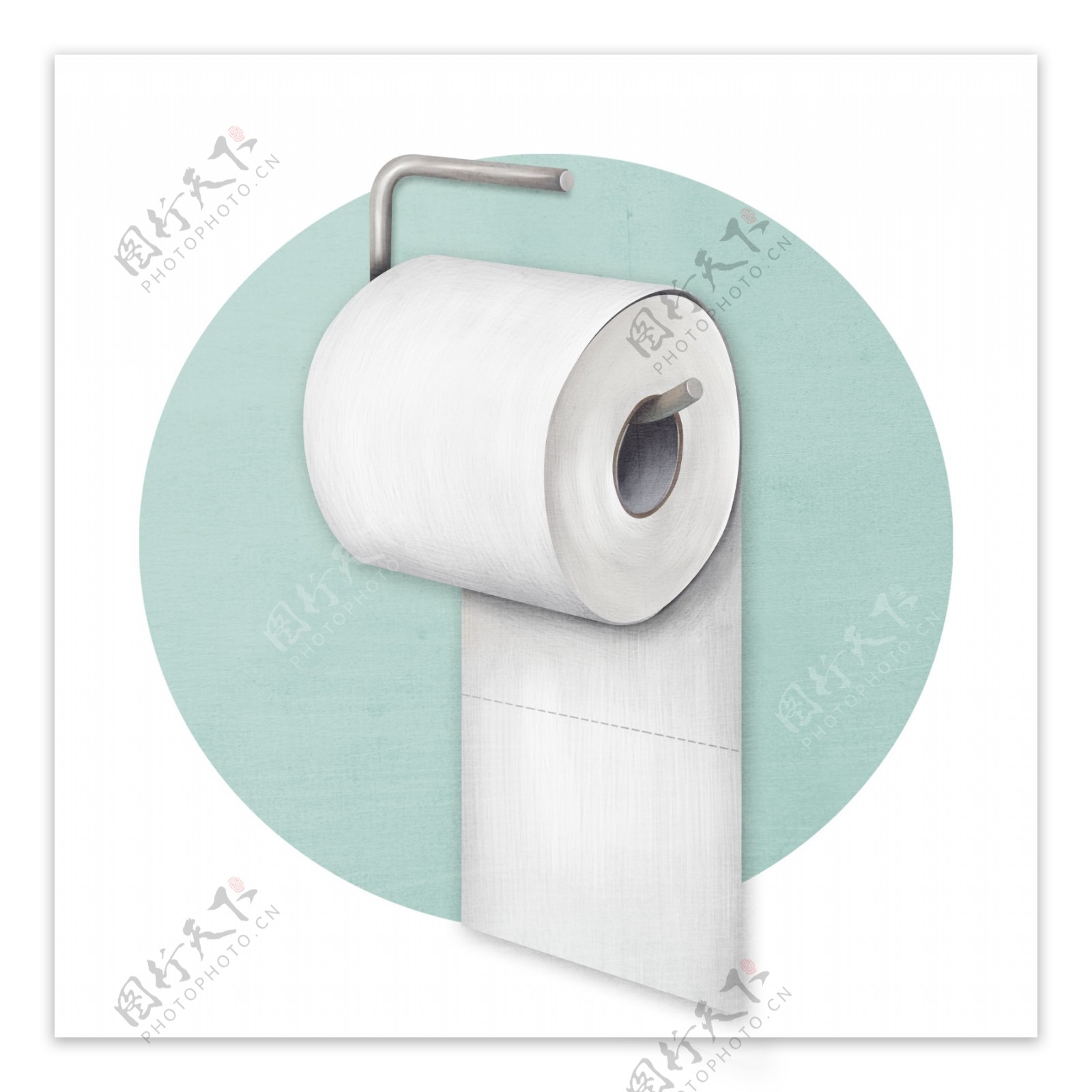 世界厕所日手绘风格卷纸