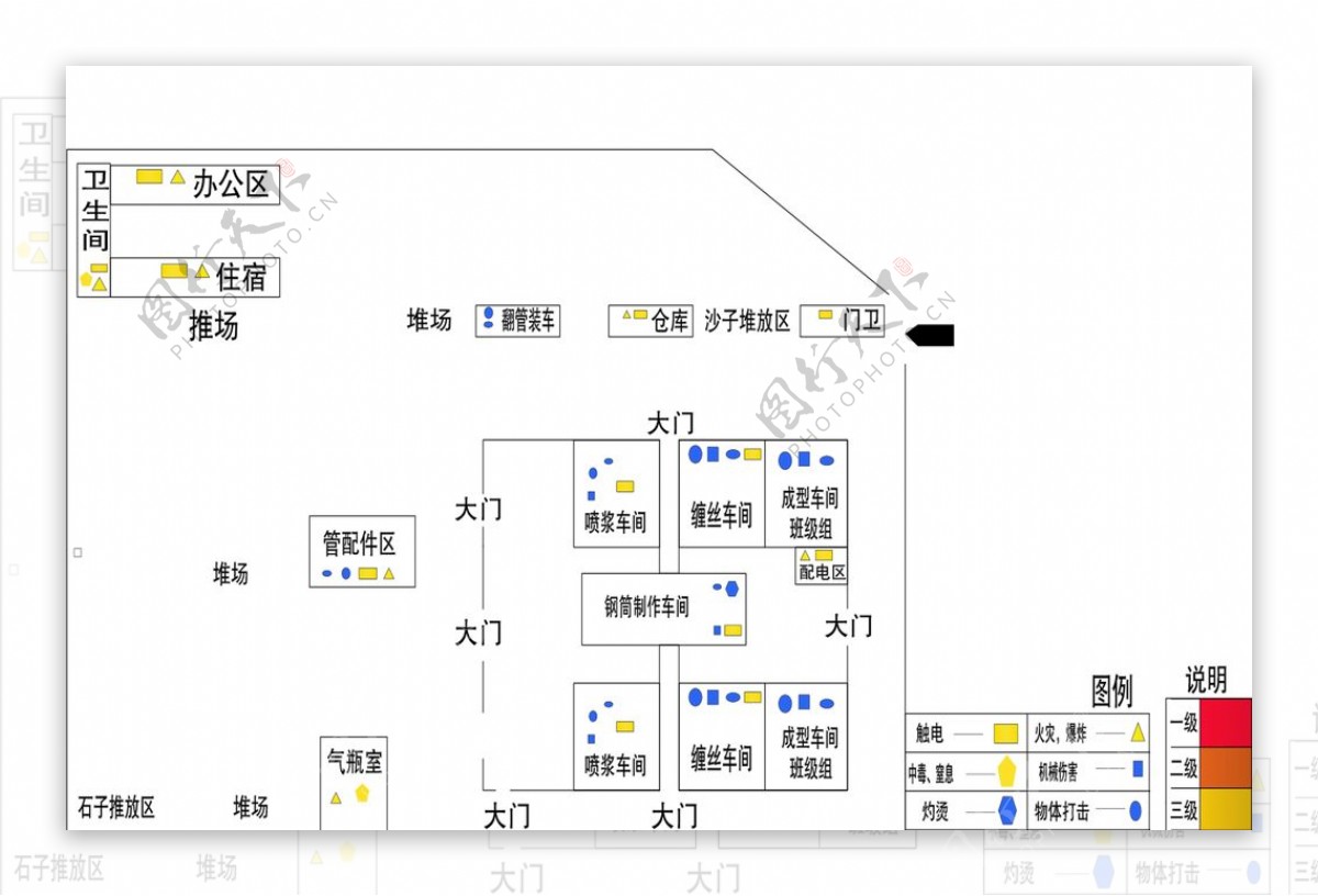 场房平面示意图