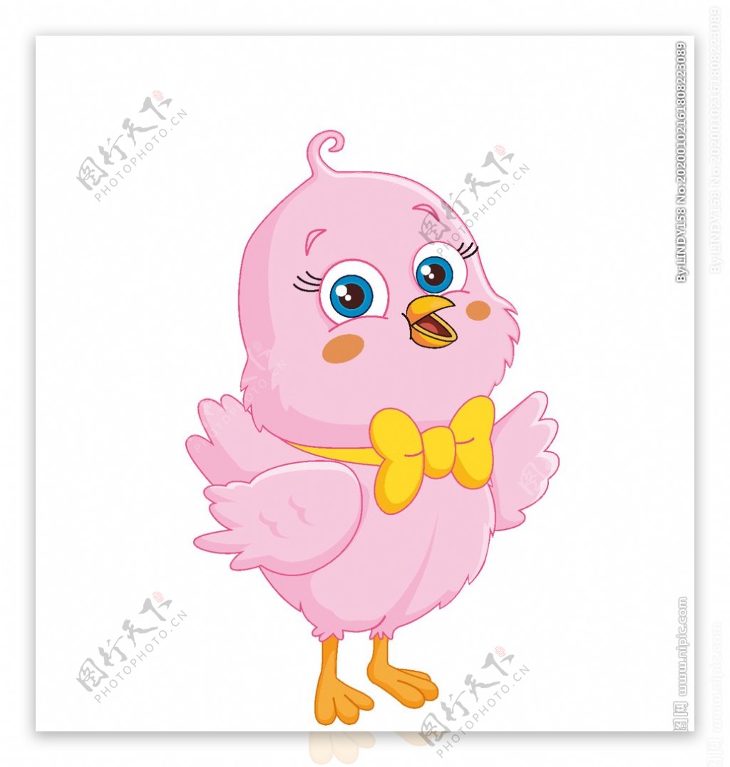 粉色小鸡