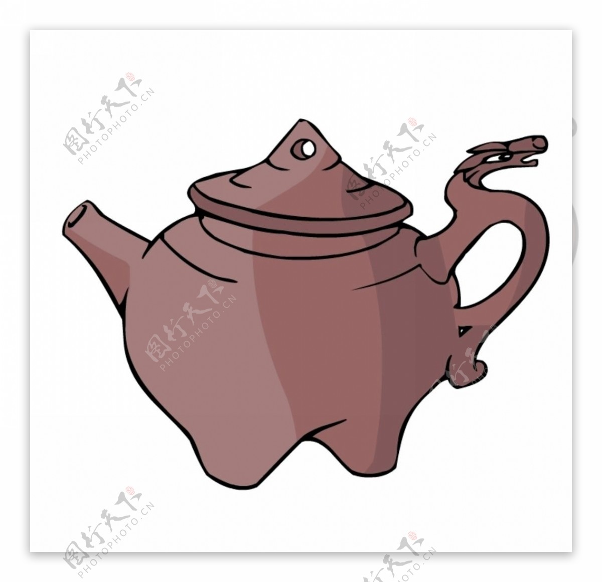 卡通茶壶图片素材-编号35971503-图行天下
