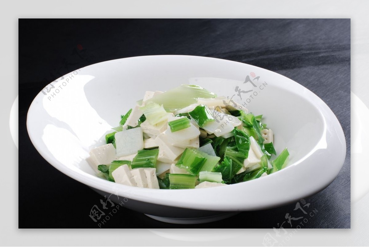 小白菜烩豆腐