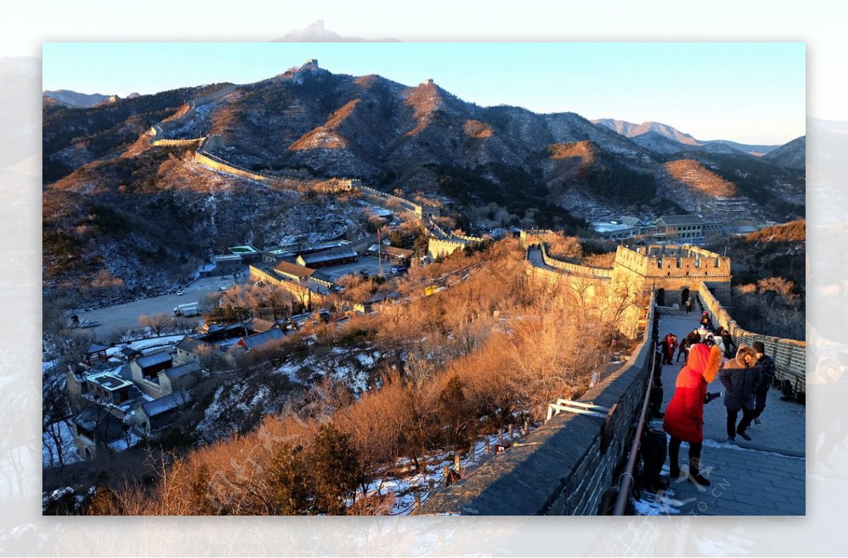 长城雪景