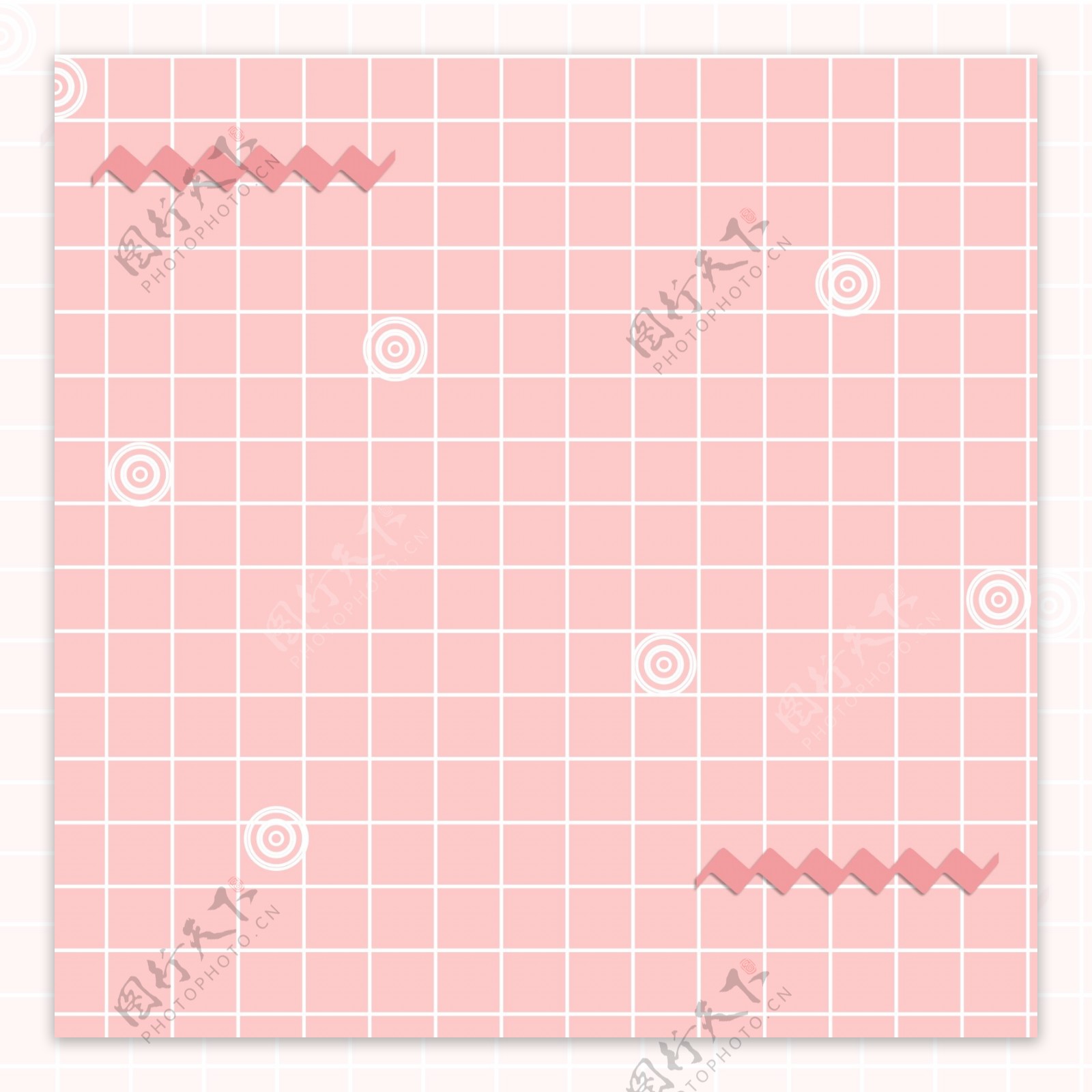 壁纸 粉色 格子 简单 - 堆糖，美图壁纸兴趣社区