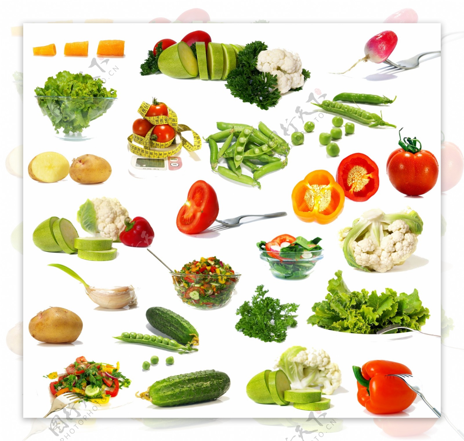 25种蔬菜减肥主题高清