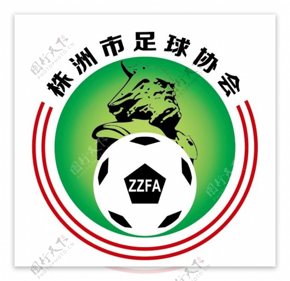 株洲市足球协会Logo