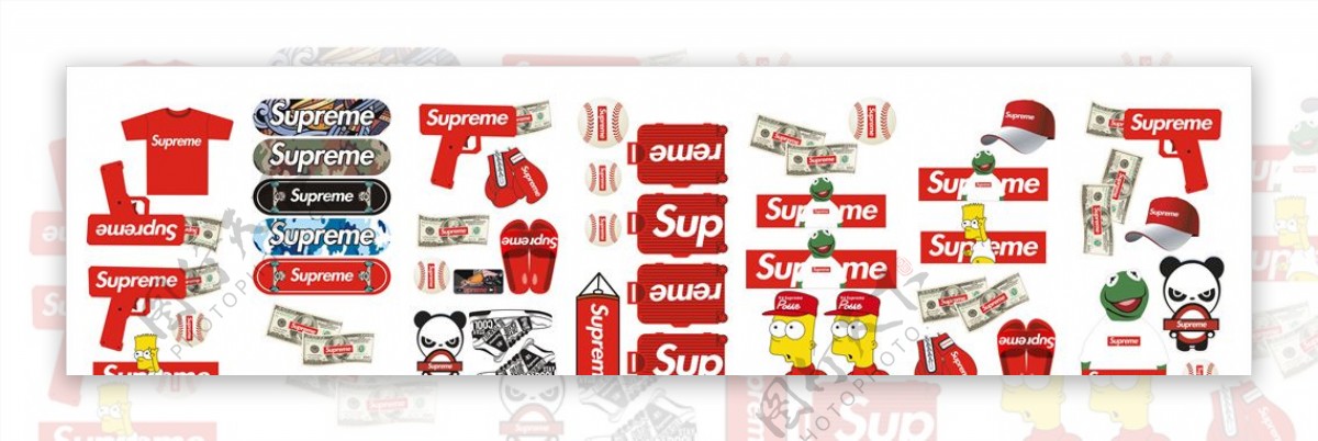 supreme潮牌矢量图