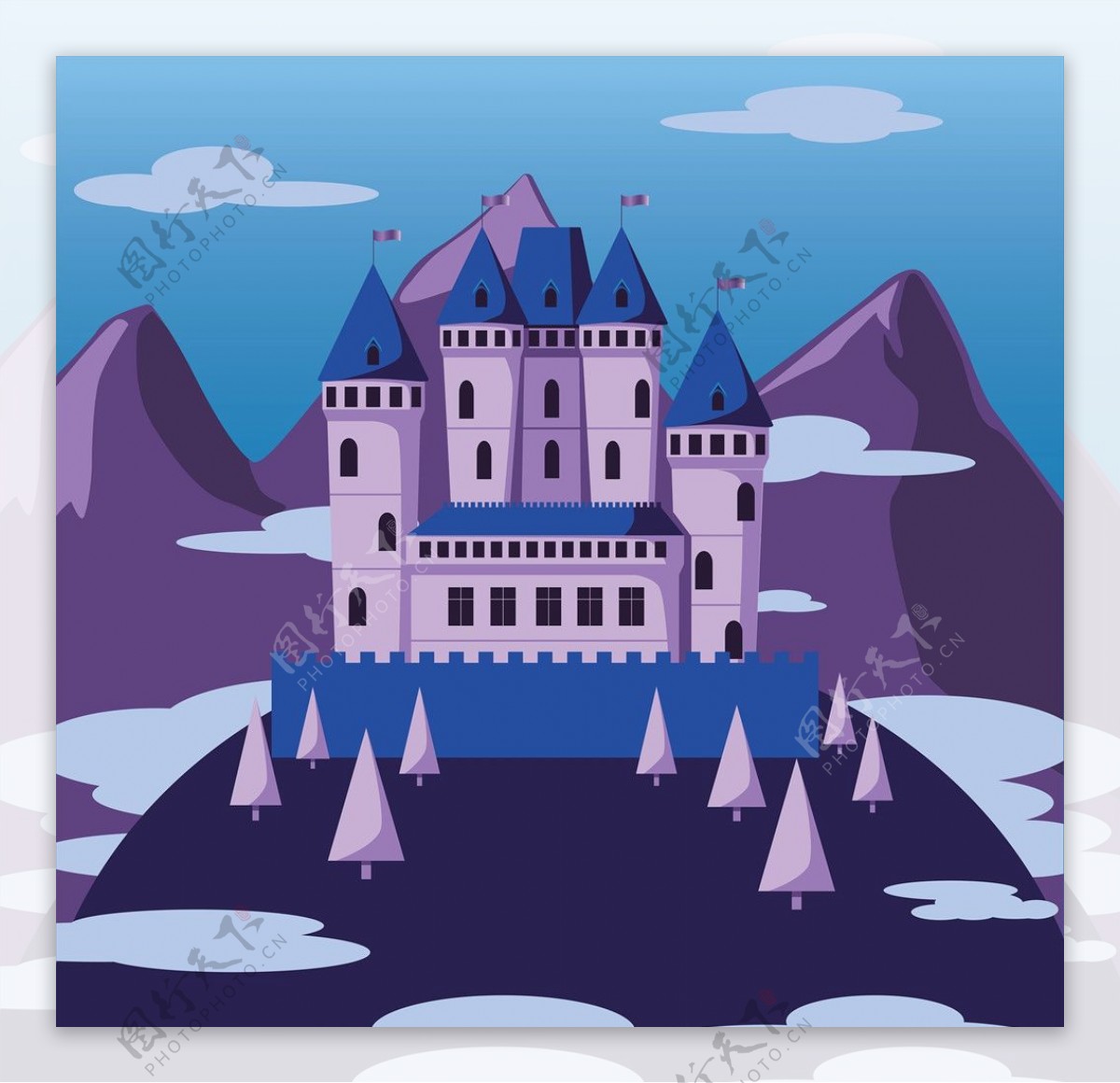 城堡插画
