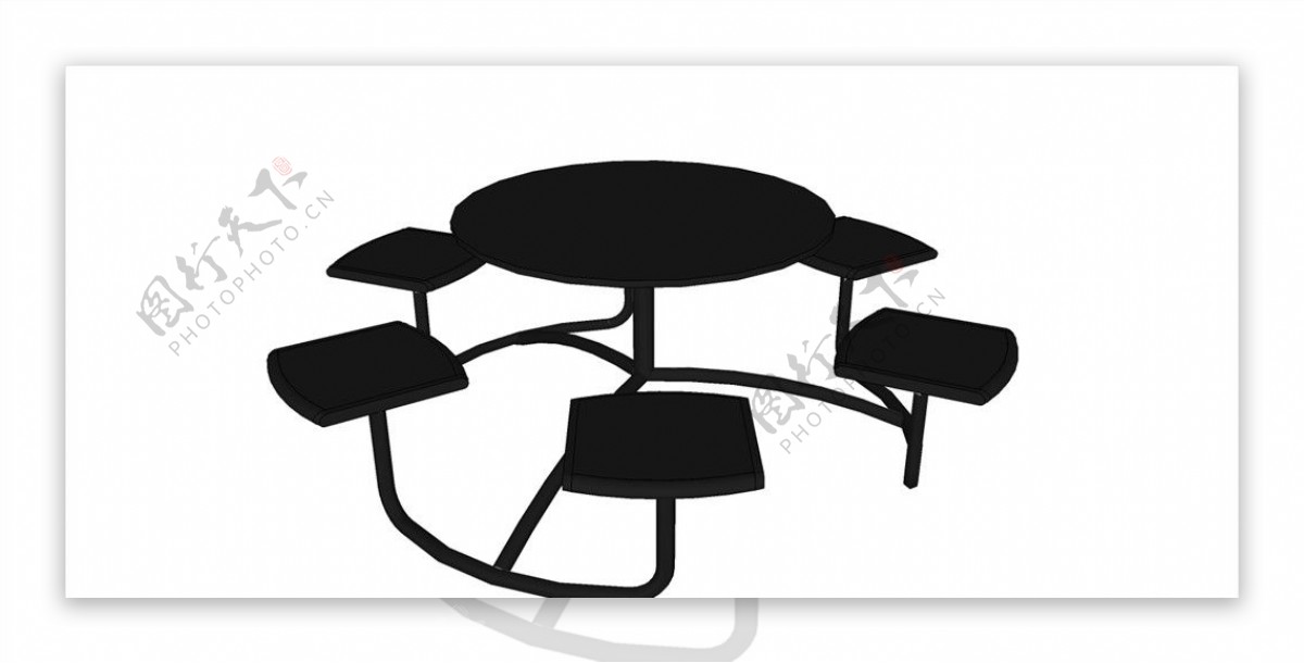 创意公园桌子凳子套装