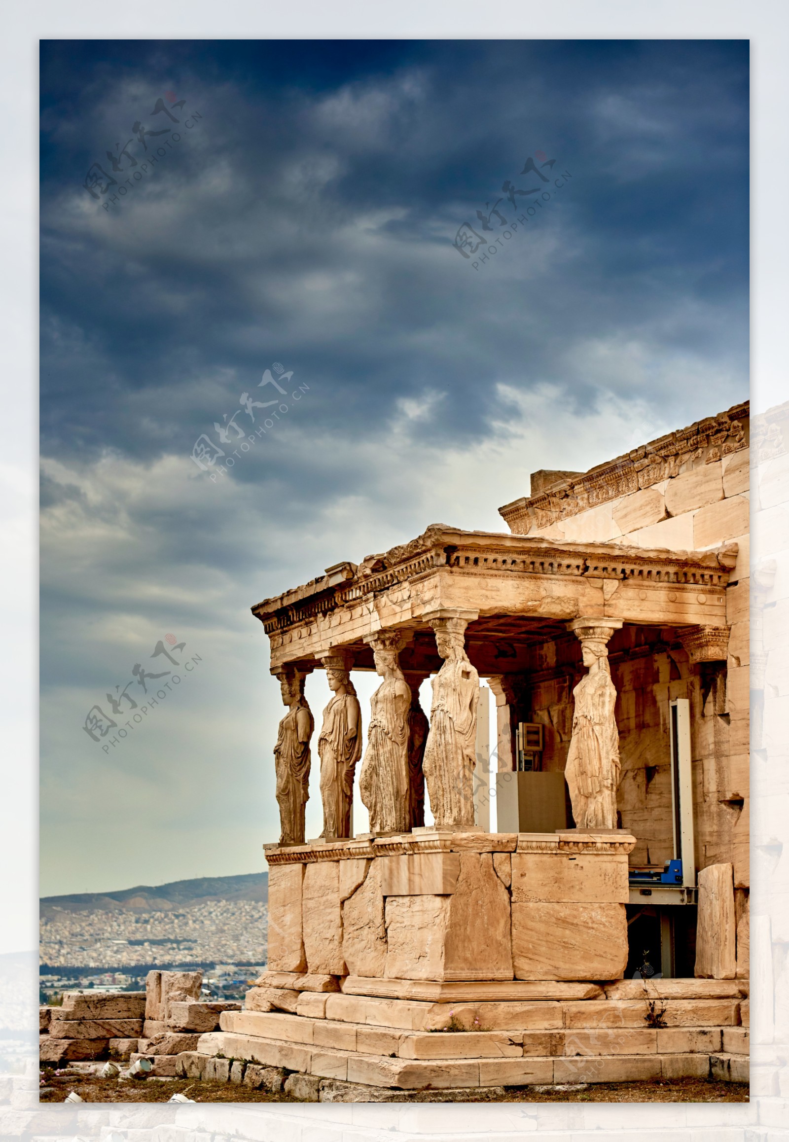 希腊雅典伊瑞克提翁神庙