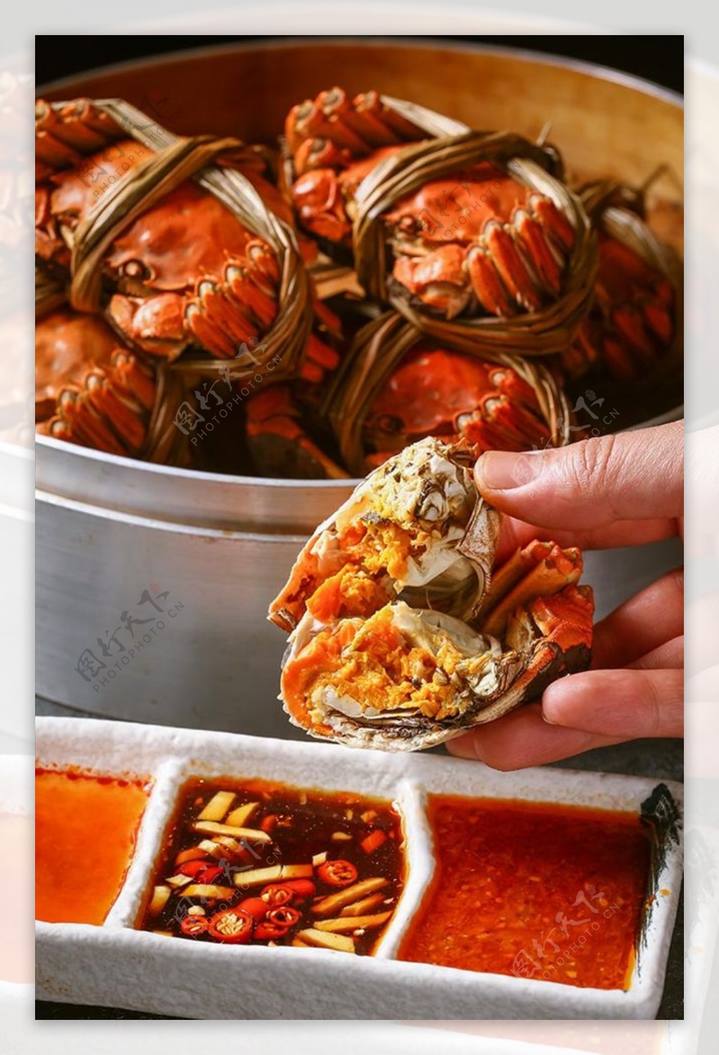 清蒸螃蟹餐饮美食传统美食