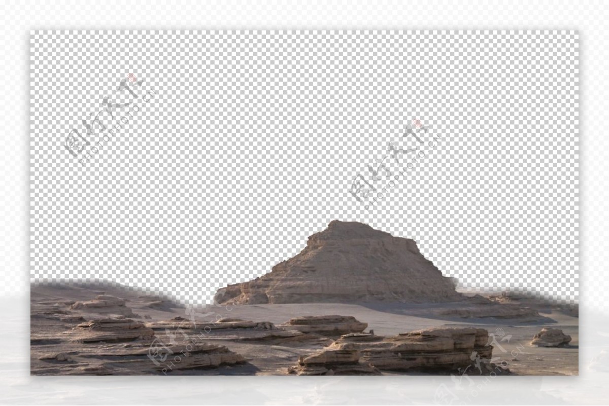 戈壁沙漠荒凉炎热岩石海报素材