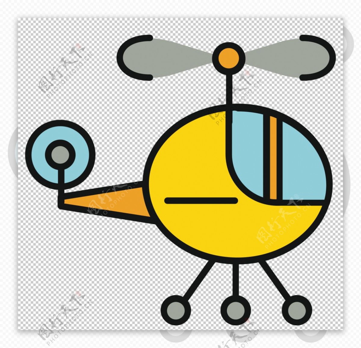 直升机工具图标图形标志素材