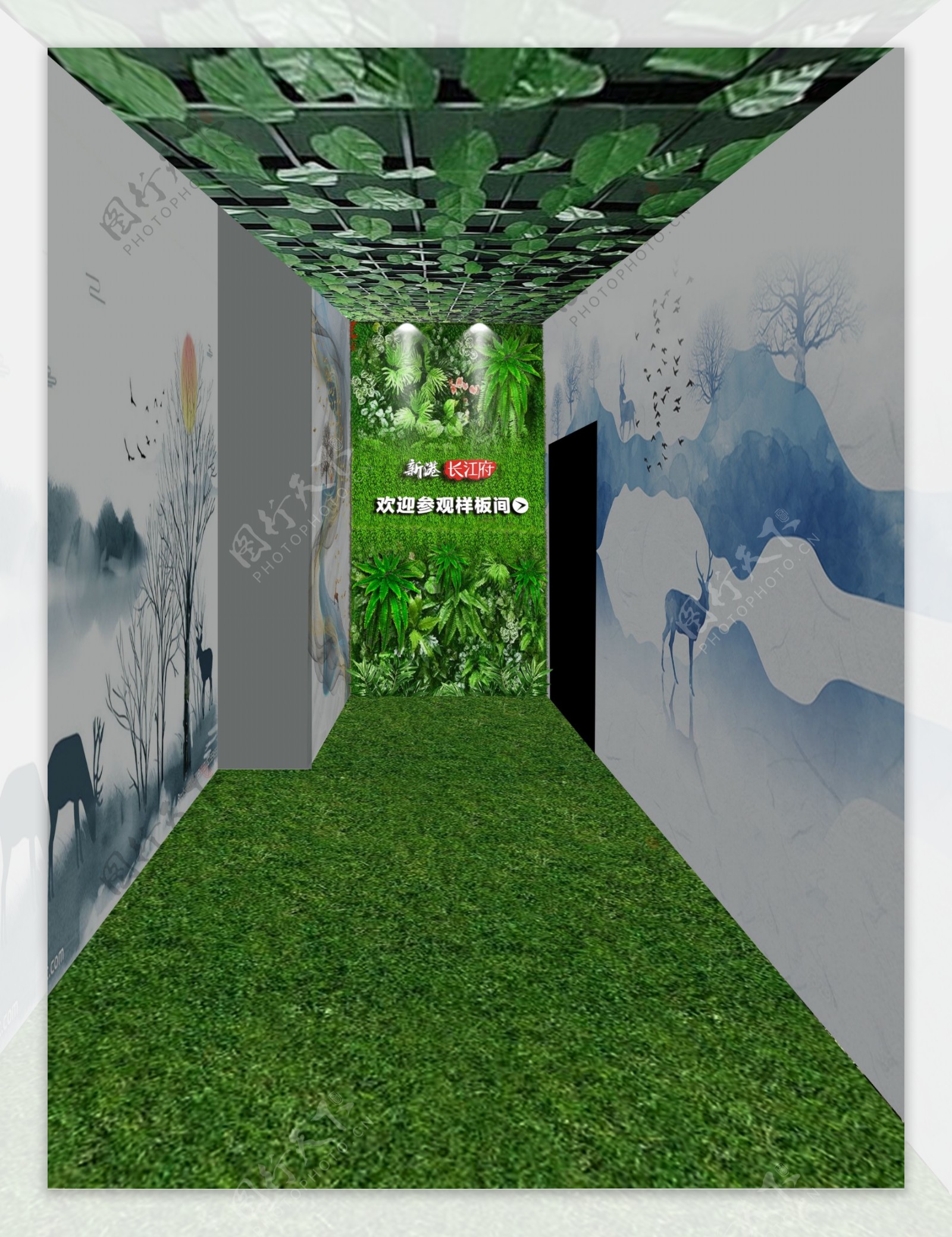 绿植背景墙设计