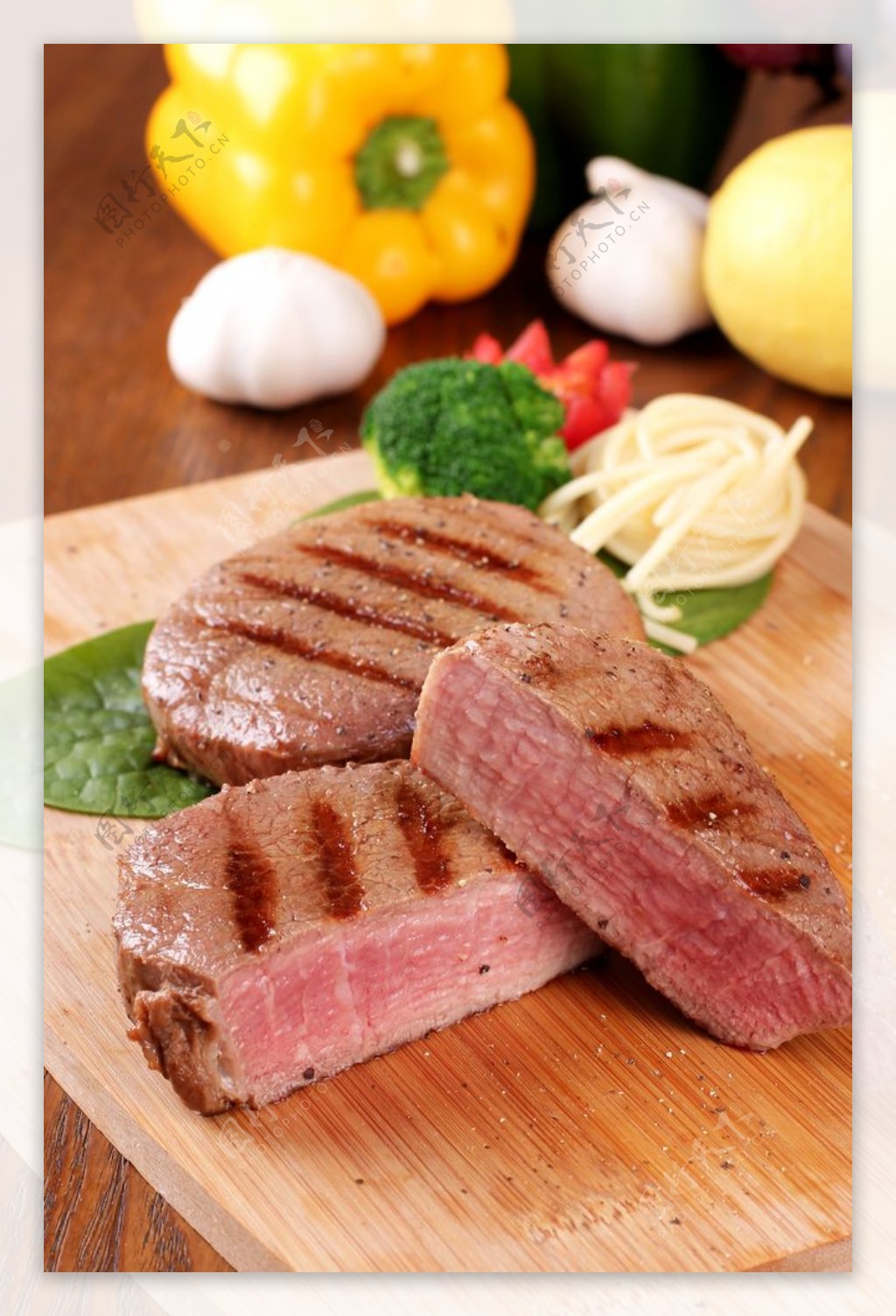 牛排牛肉生肉食材背景素材