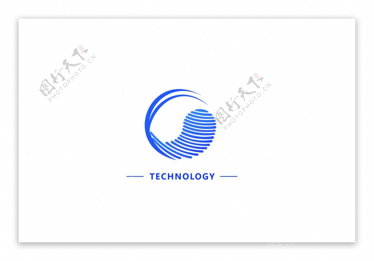 鱼元素的科技logo