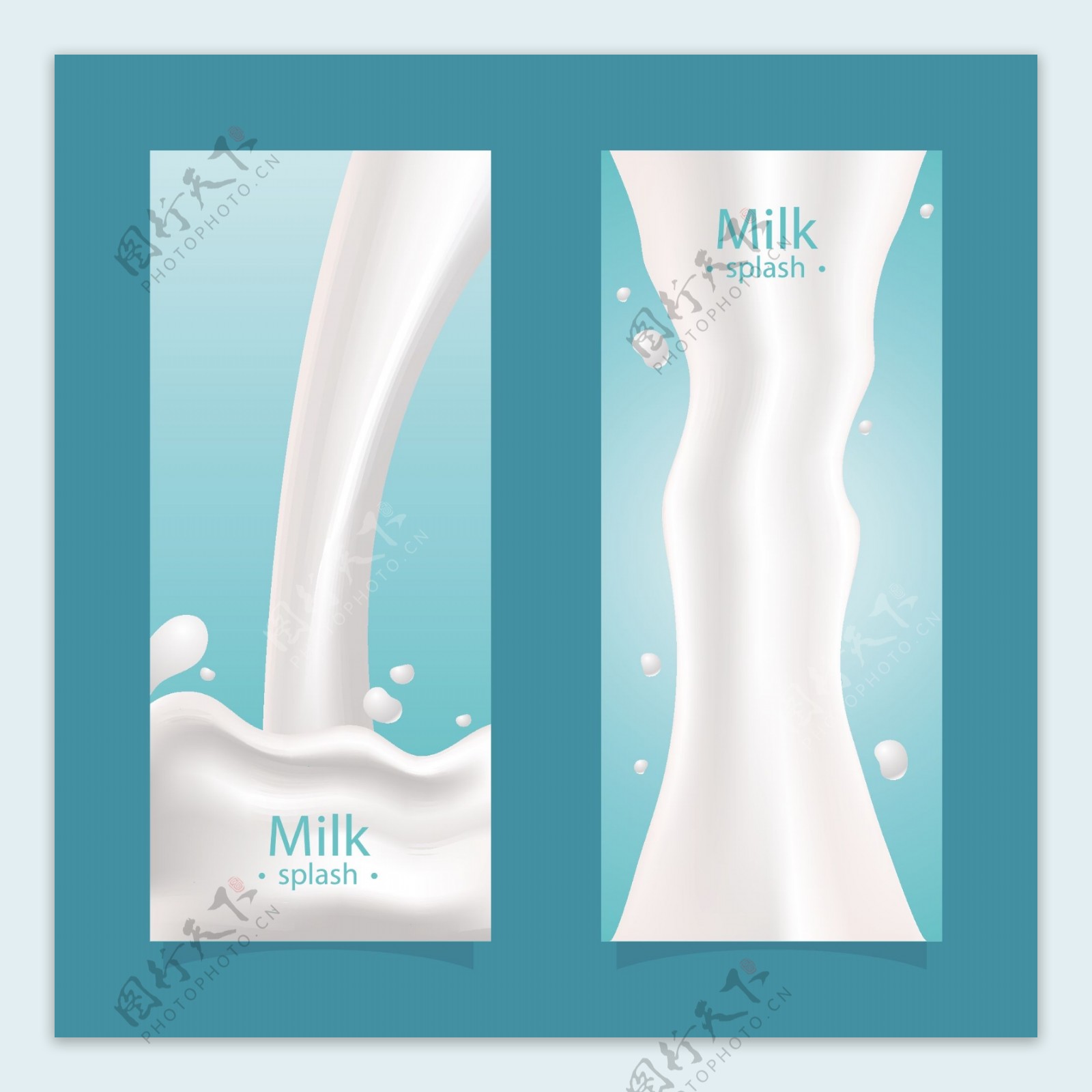 牛奶海报素材模板