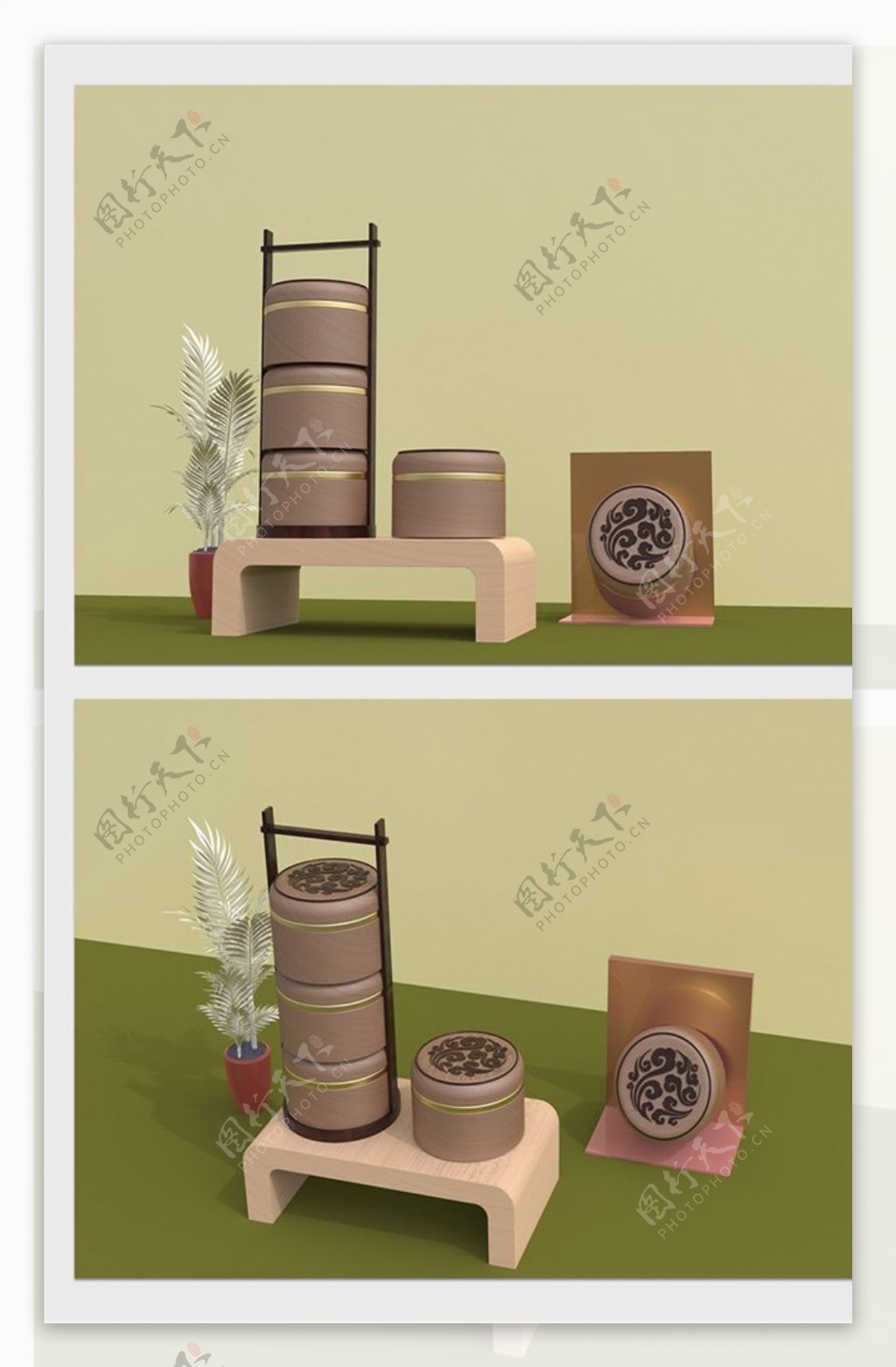 3D中秋节礼盒图片