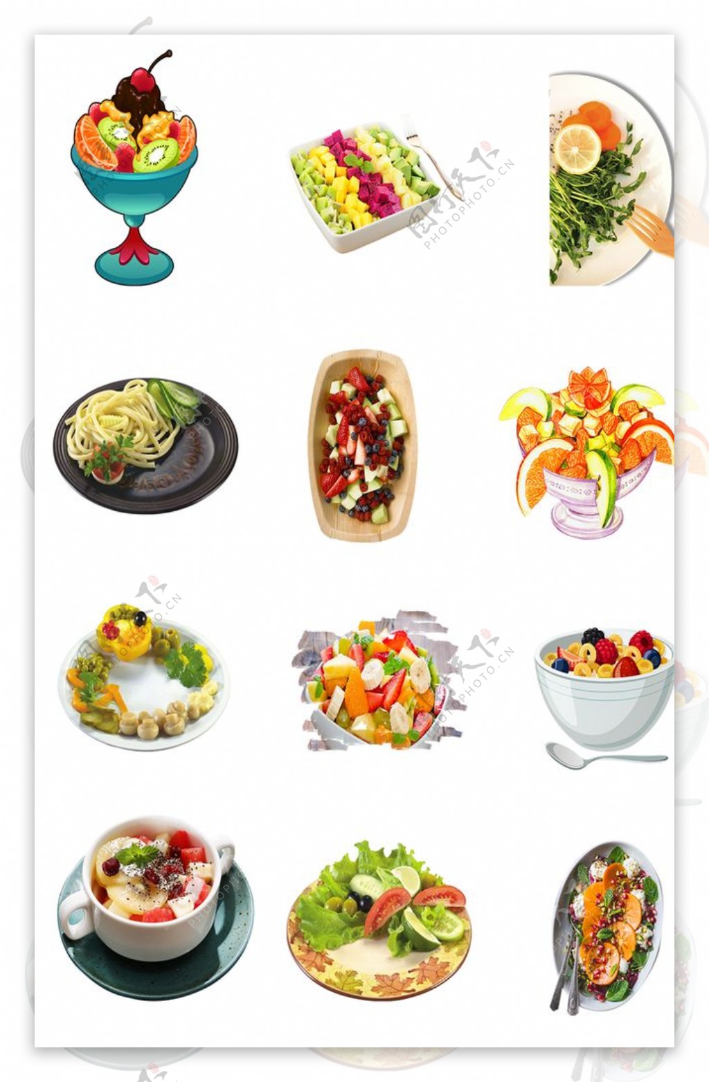 沙拉美食素材图片
