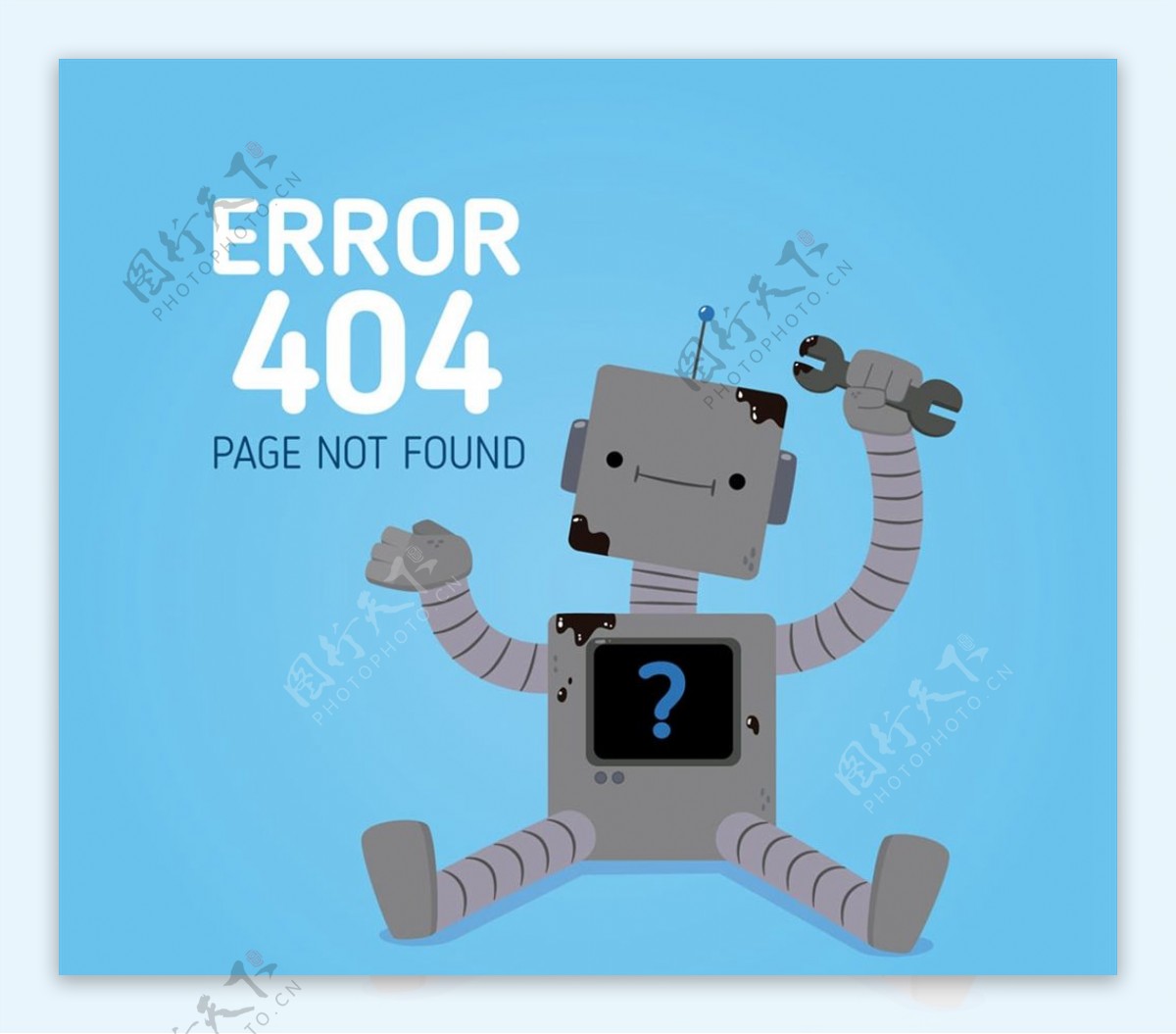 机器人错误页图片