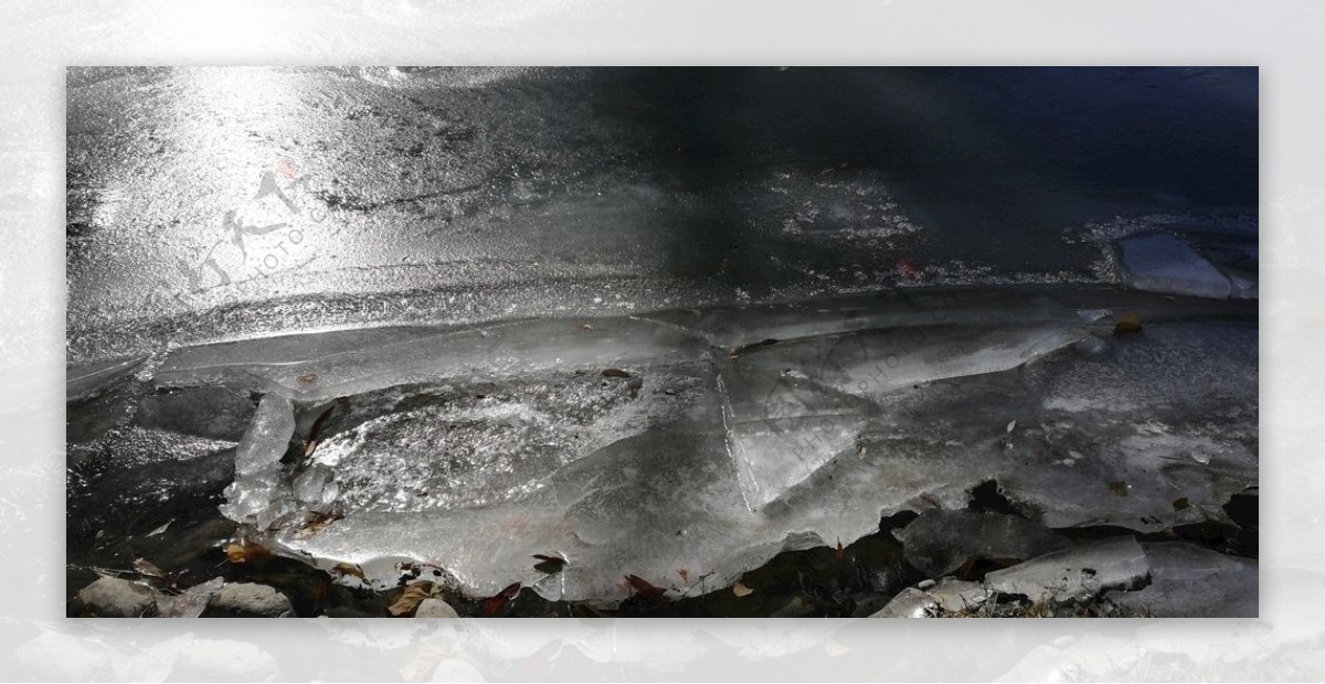 湖泊冰川风景图片