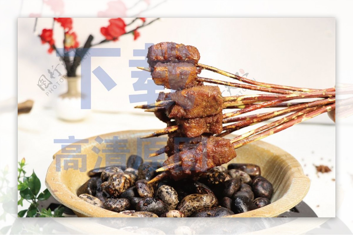 新疆红柳枝烤安格斯牛肉图片
