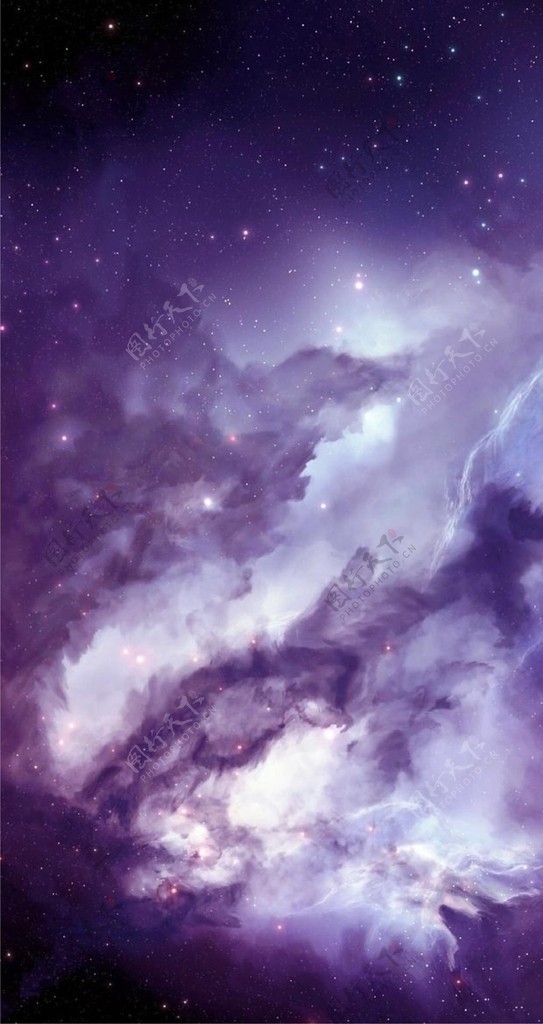 紫色天空图片