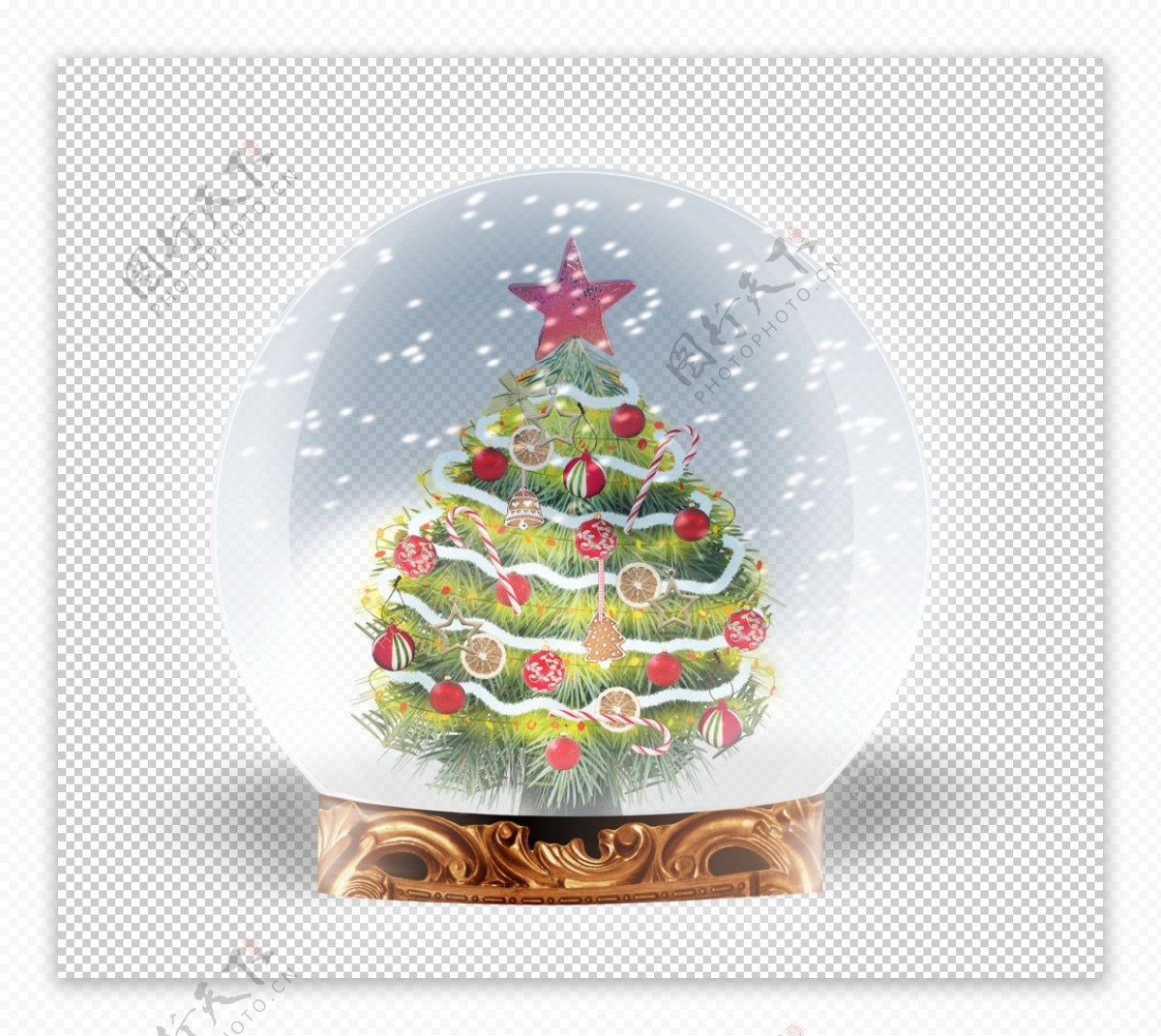 圣诞节装饰玻璃球图片
