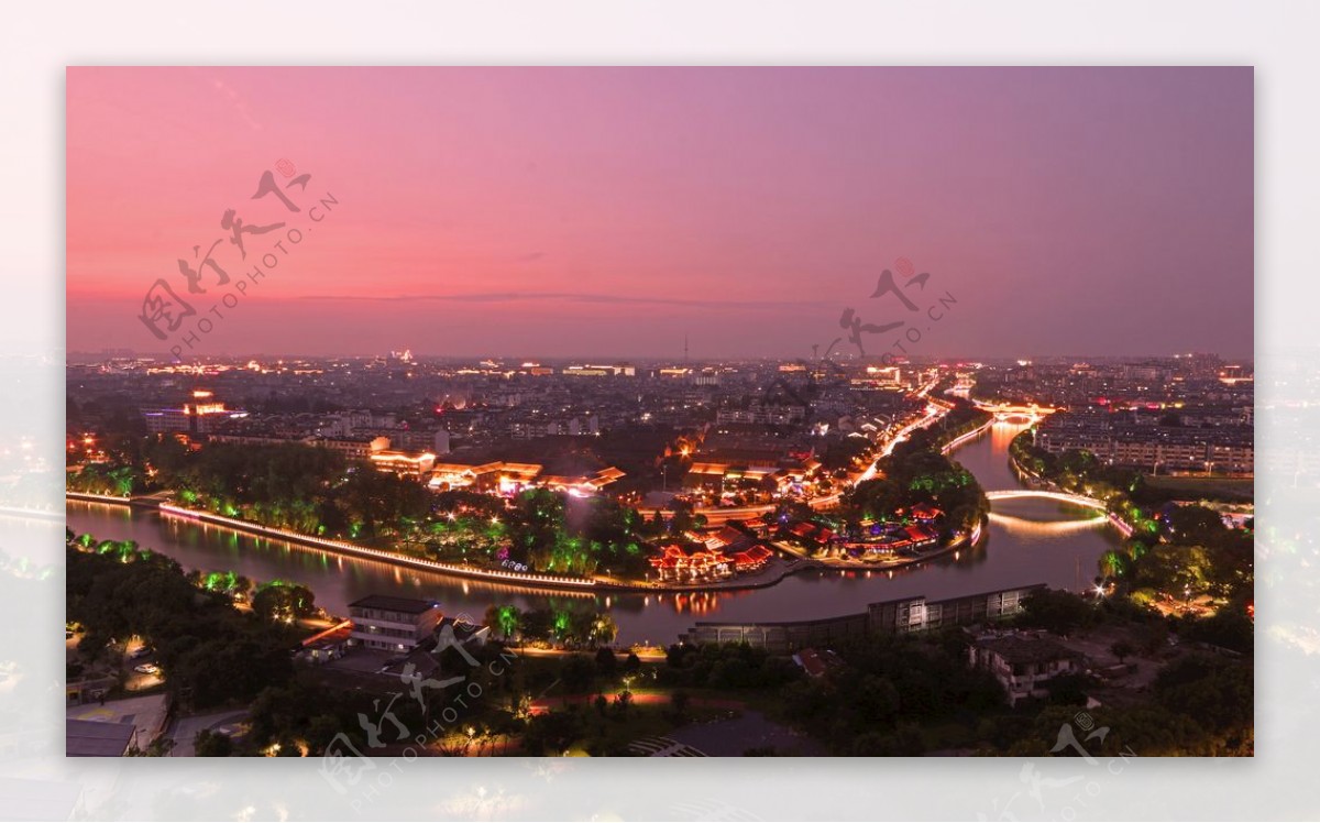 扬州古运河夜景图片