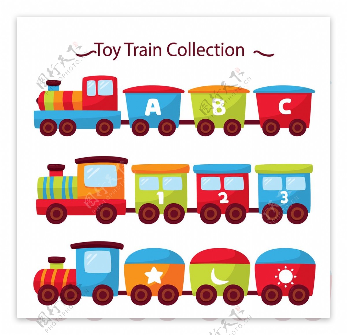 火车幼儿园素材图片