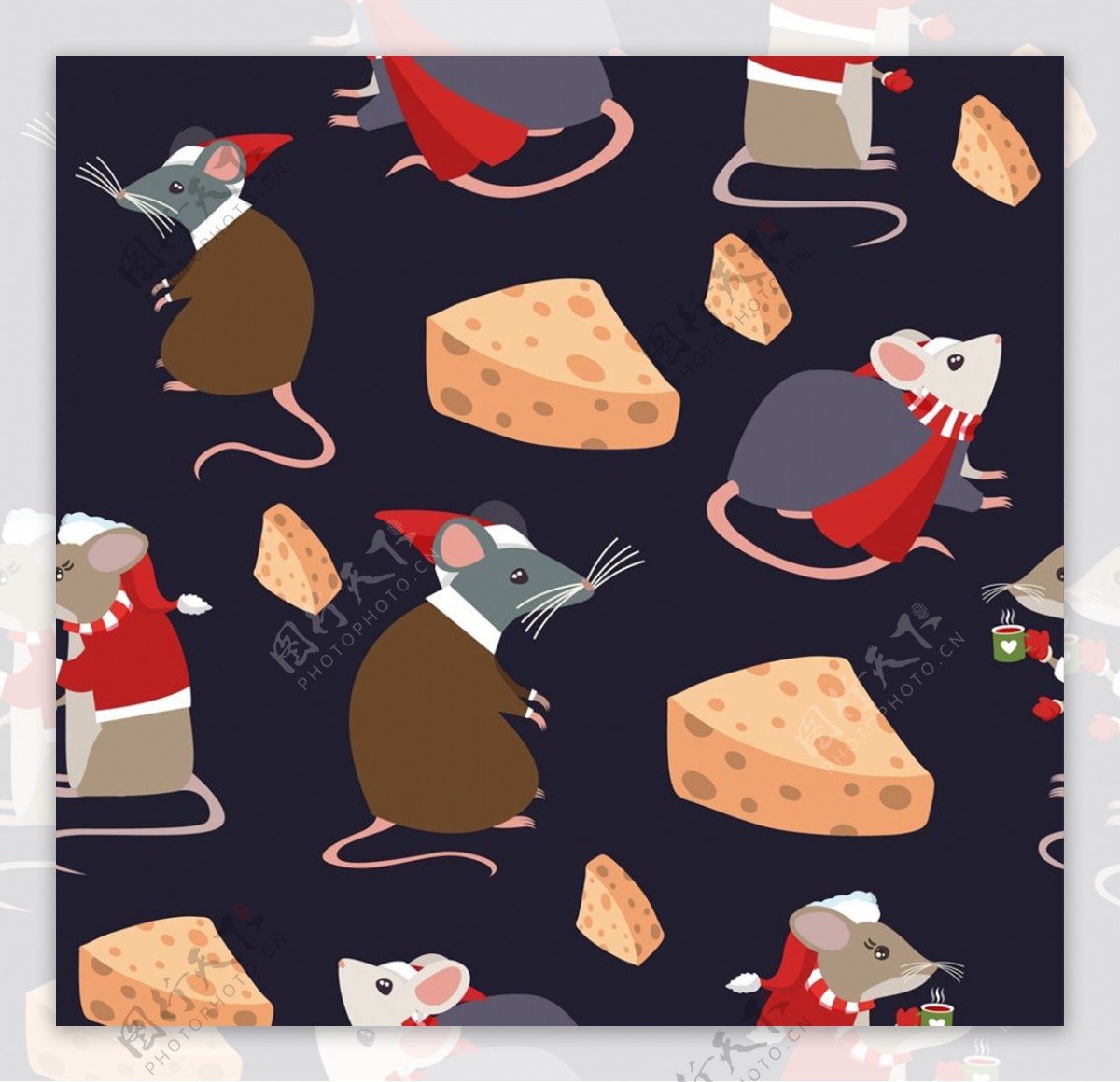 老鼠和奶酪背景图片