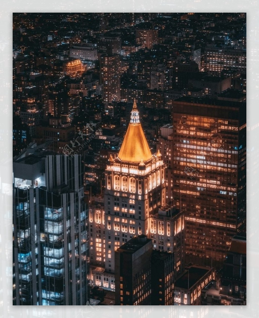 酷炫黑夜城市图片