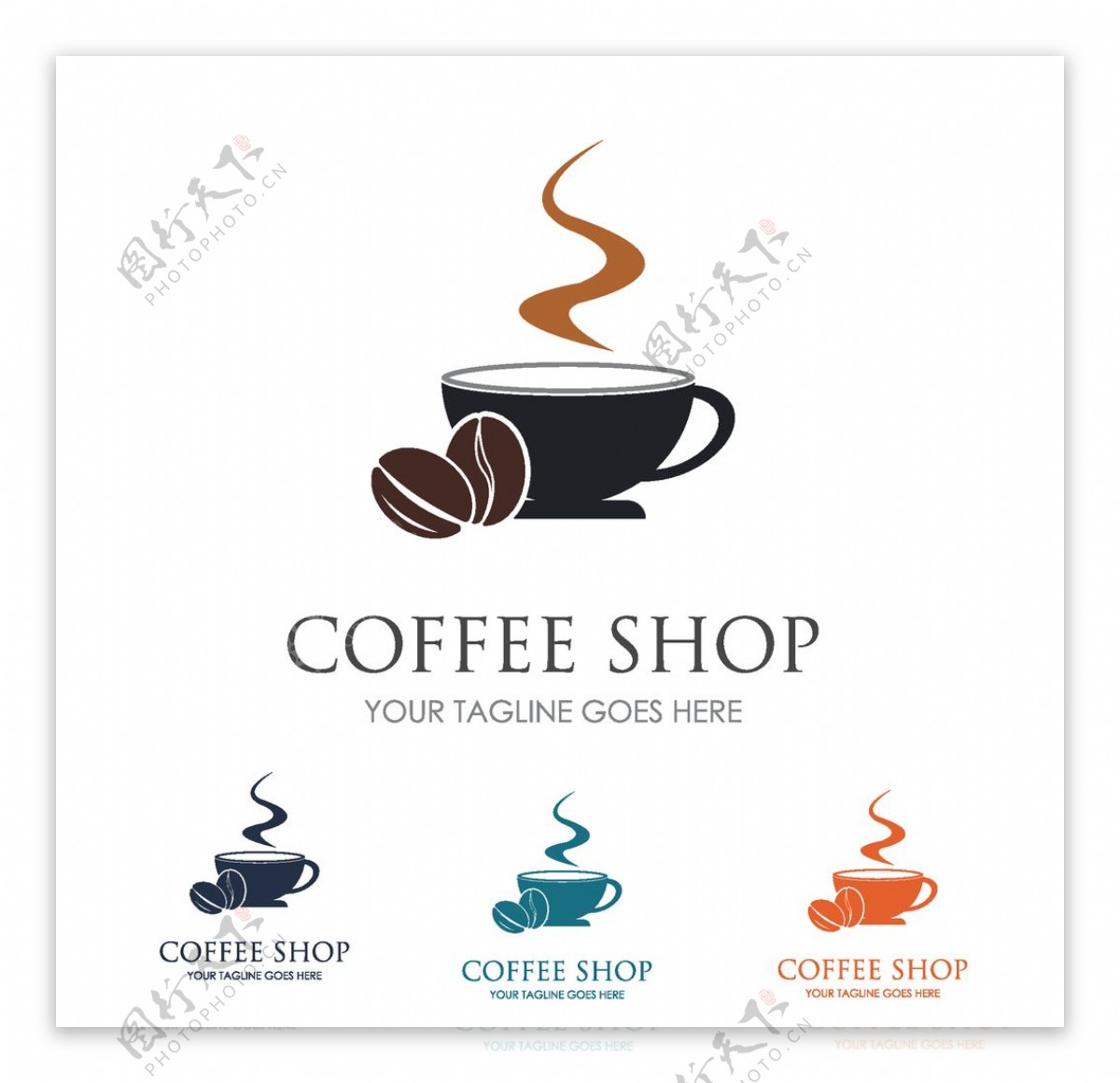 咖啡图案标志图片