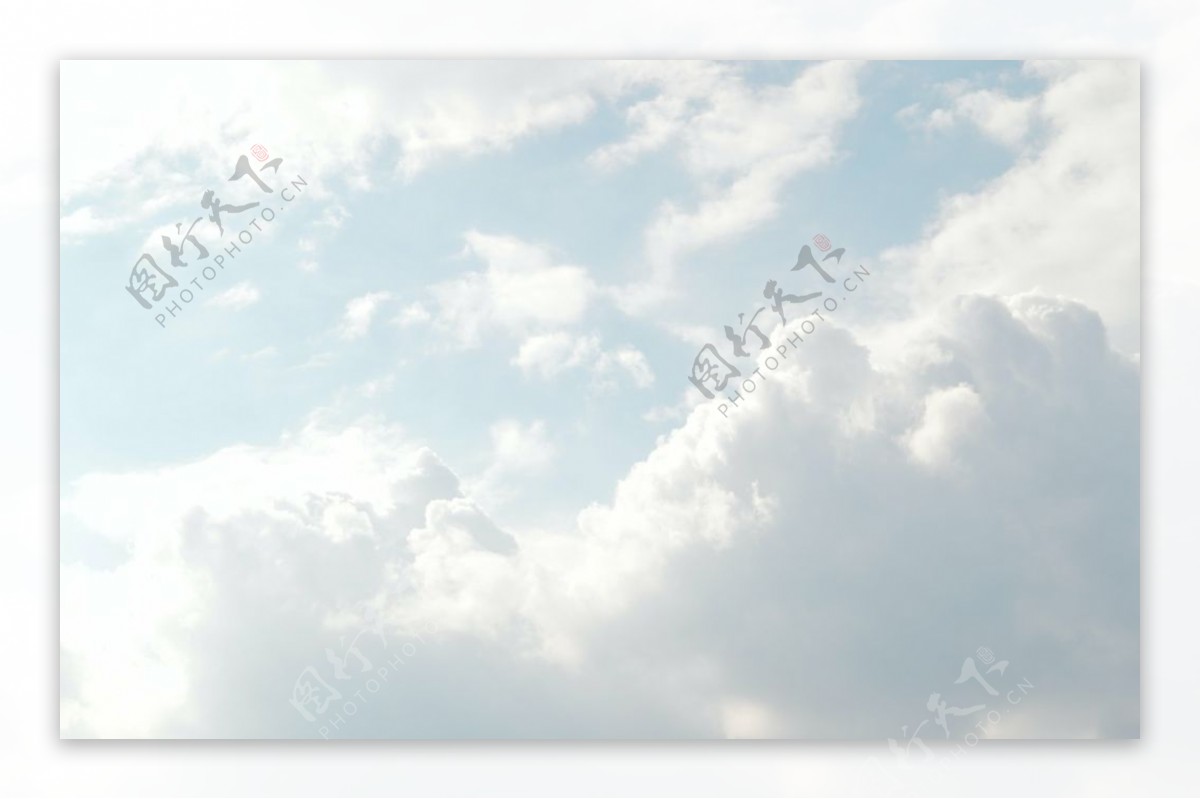 高清蓝天白云背景图片