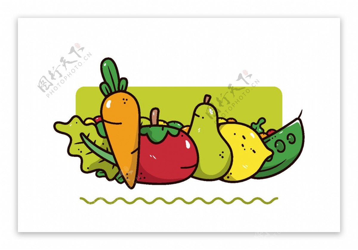 卡通蔬菜水果图片