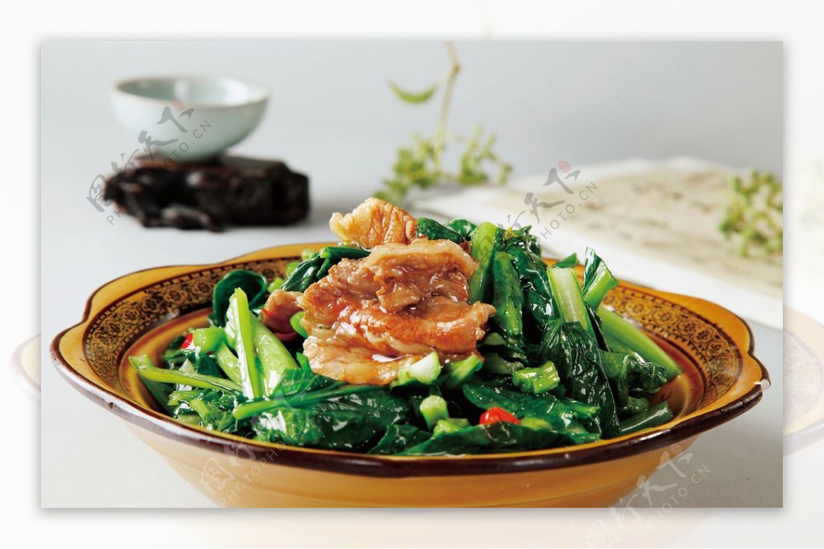 砂锅菜苔图片